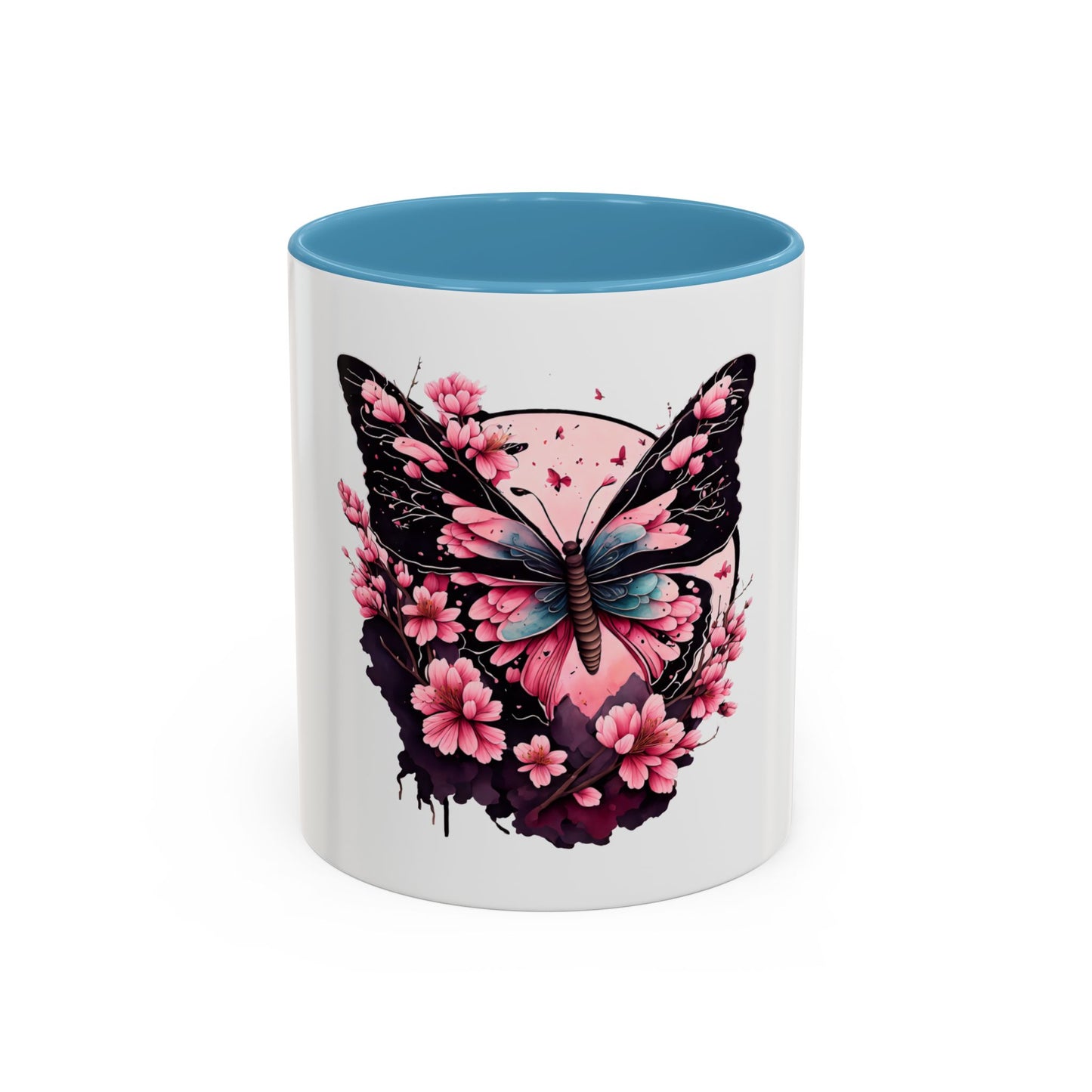 Butterfly Blossom Accent Coffee Mug - 11oz & 15oz