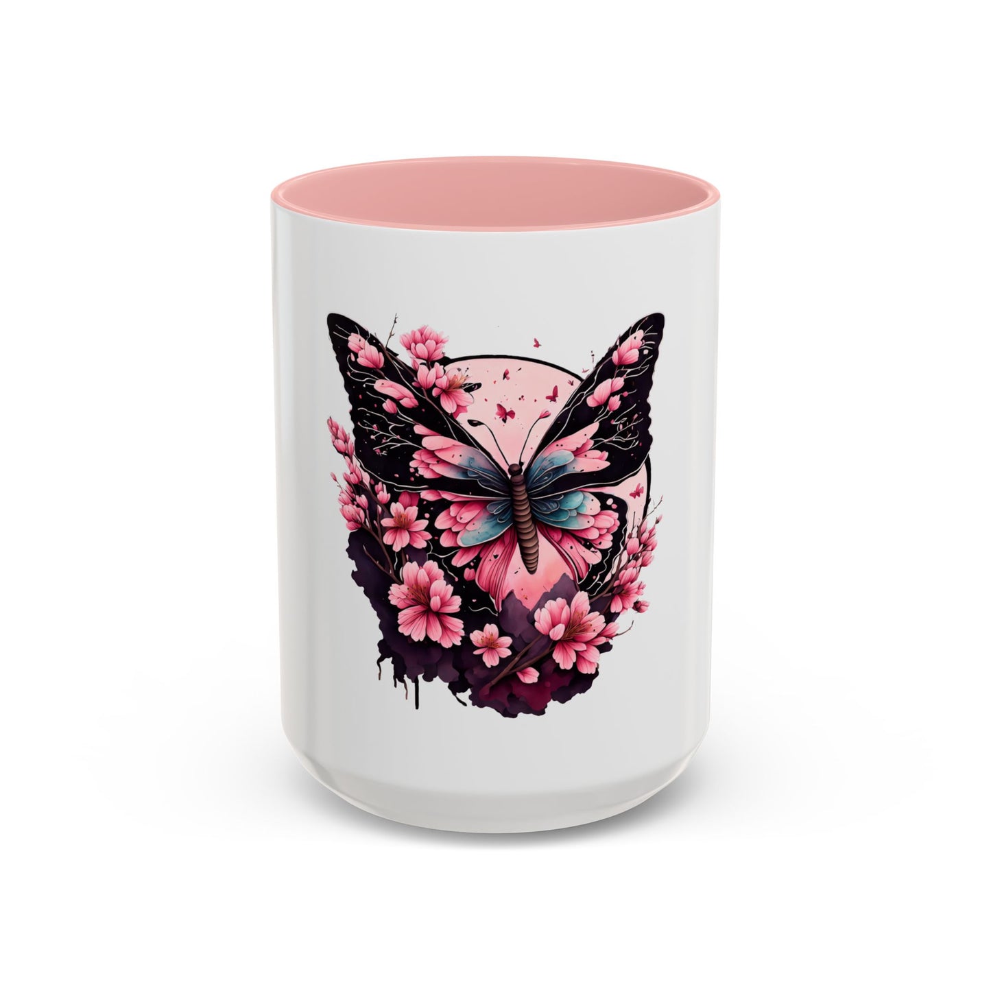 Butterfly Blossom Accent Coffee Mug - 11oz & 15oz