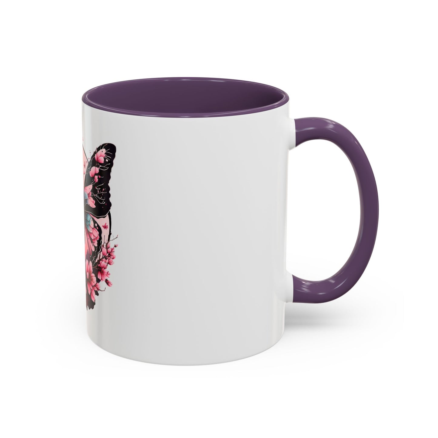 Butterfly Blossom Accent Coffee Mug - 11oz & 15oz