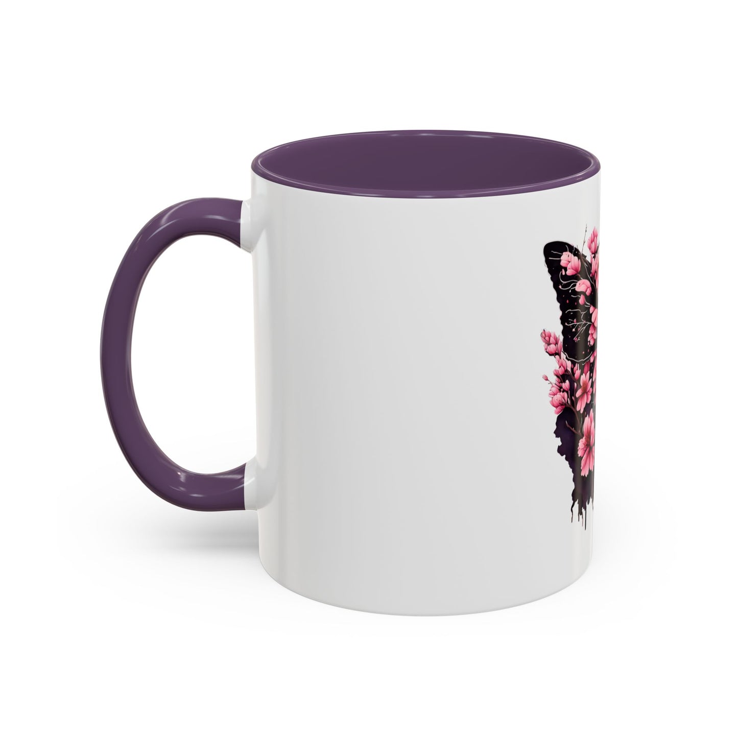 Butterfly Blossom Accent Coffee Mug - 11oz & 15oz