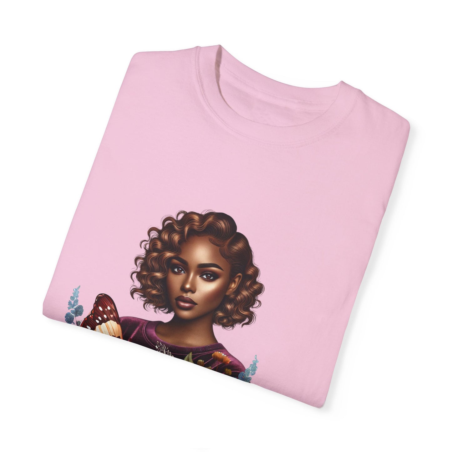 Proverbs 31 Inspirational Unisex Garment-Dyed T-Shirt with Butterfly Design