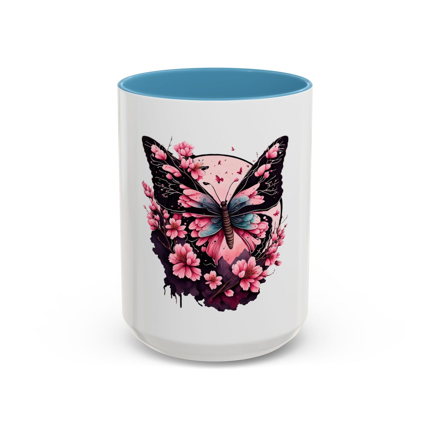 Butterfly Blossom Accent Coffee Mug - 11oz & 15oz