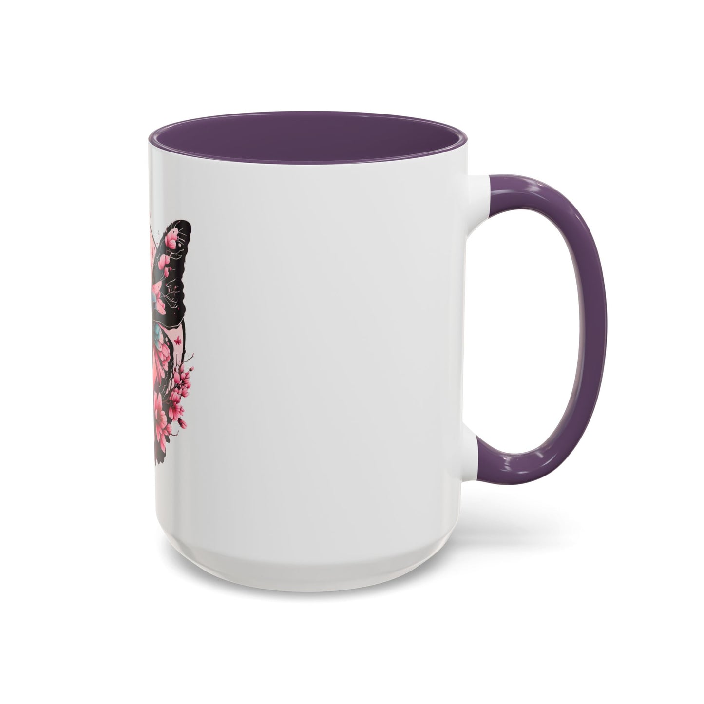 Butterfly Blossom Accent Coffee Mug - 11oz & 15oz
