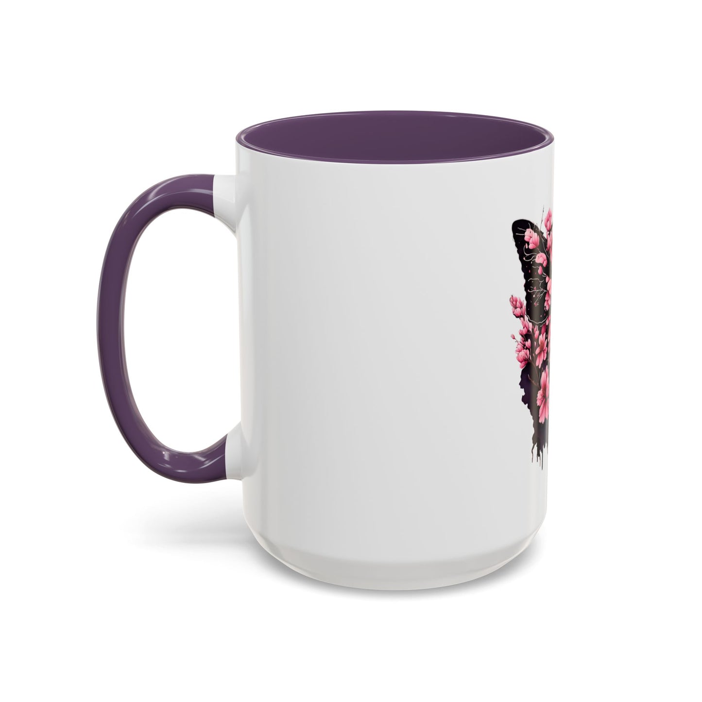 Butterfly Blossom Accent Coffee Mug - 11oz & 15oz