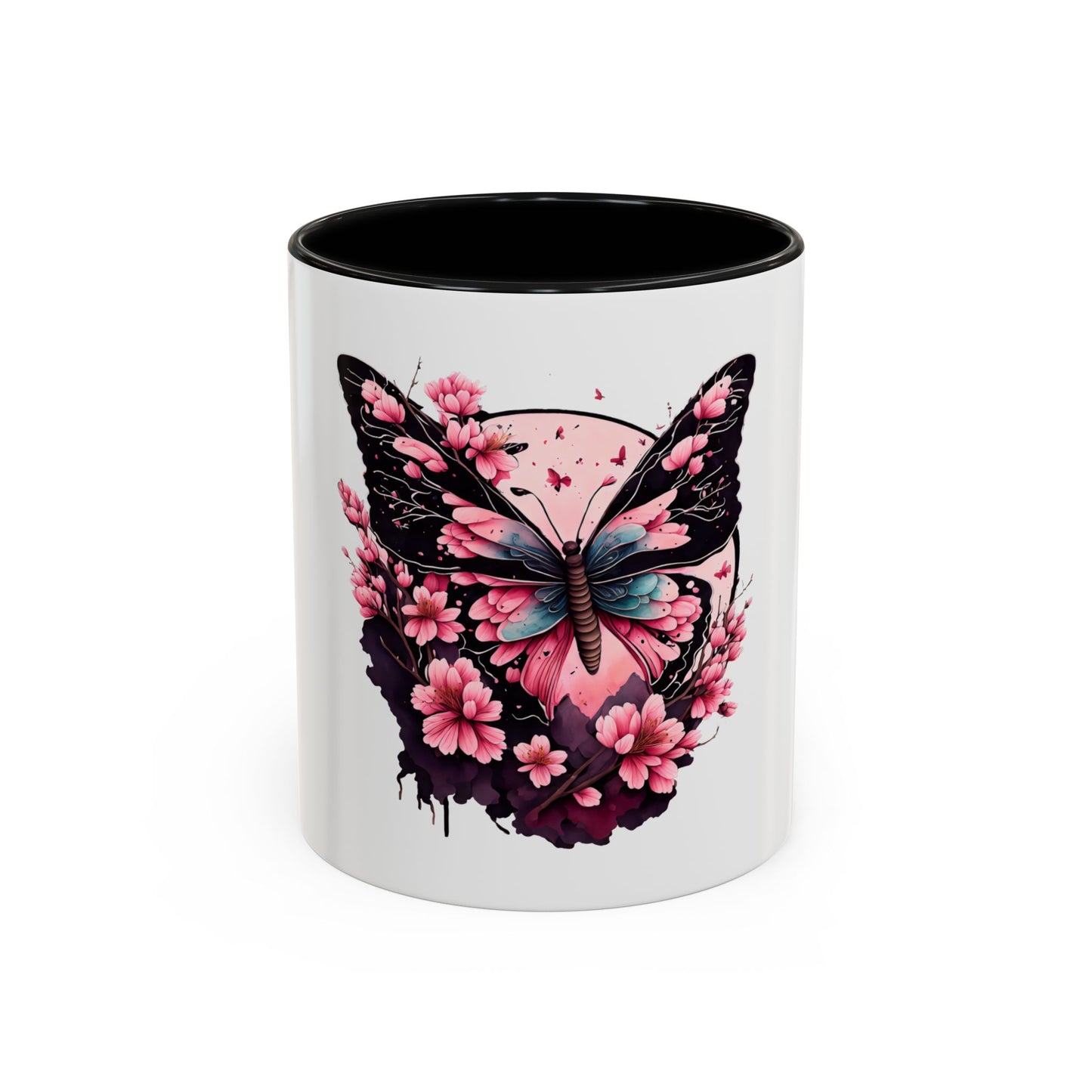Butterfly Blossom Accent Coffee Mug - 11oz & 15oz