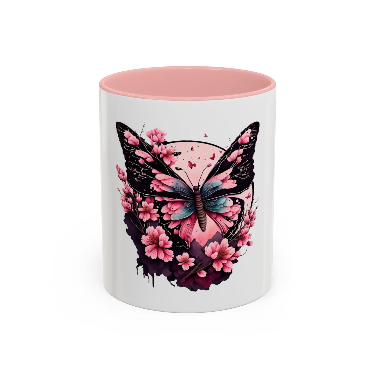 Butterfly Blossom Accent Coffee Mug - 11oz & 15oz