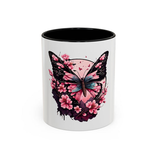 Butterfly Blossom Accent Coffee Mug - 11oz & 15oz
